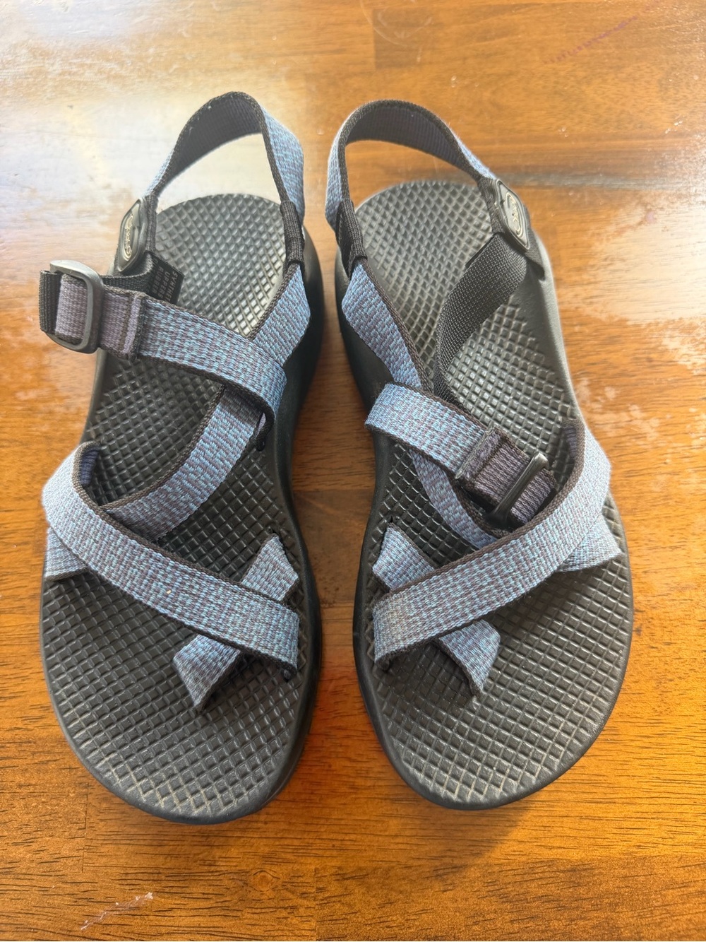 Chaco Woman’s Blue Gray Adjustable Strappy Sandals